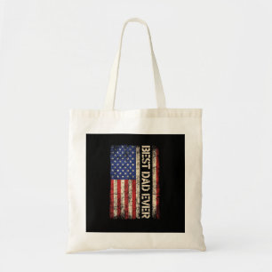 Beste Papa Ooit VS Amerikaanse Vlag Cadeaus voor V Tote Bag