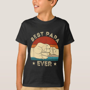 Beste papa ooit vuist bump grappige opa vader's da t-shirt