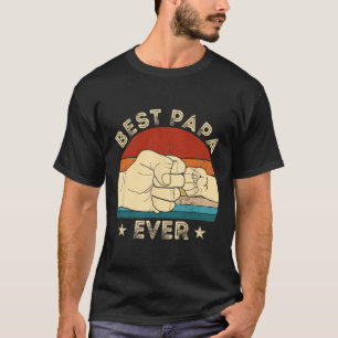 Beste papa ooit vuist bump grappige opa vader's da t-shirt