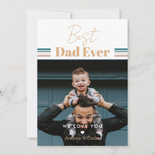 Beste papa ooit We houden van je Feestdagenkaart