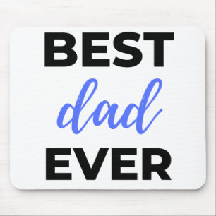 Beste papa ooit Zwart Muismat