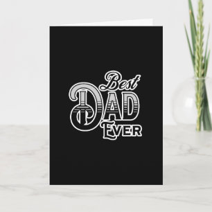 Beste Papa Ooit Zwart-Wit Vaderdag Kaart