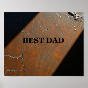Beste Papa op houten achtergrond Poster