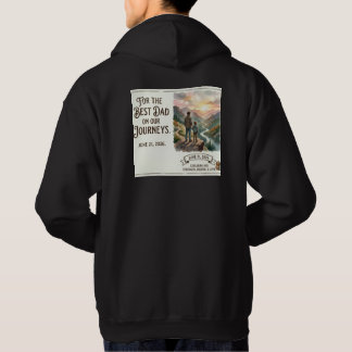 Beste papa op onze reizen aangepaste Vaderdag Hoodie