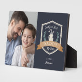 Beste papa op papier | Foto Golf Dad Fotoplaat (Zijkant)