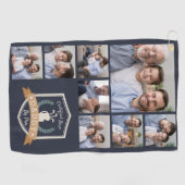 Beste papa op papier | Fotocollage Golfhanddoek (Horizontaal)