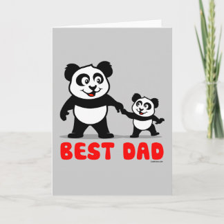 Beste papa Panda Kaart