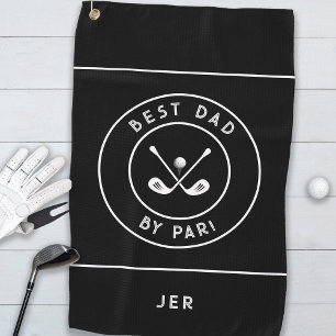 Beste Papa Par   Grappige Golfer Humor Golf Golfhanddoek