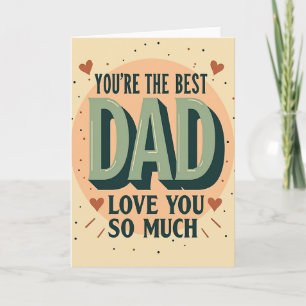 Beste Papa Perzik Ovaal Kunstkaart Kaart