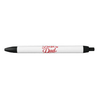 Beste Papa Script Rode Hart Zwarte Inkt Pen