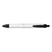 Beste Papa Script Rode Hart Zwarte Inkt Pen (Achterkant)