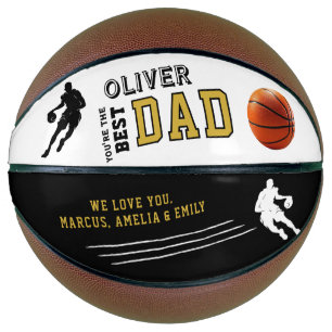 Beste Papa Speler Silhouet Vader Aandenken Basketbal