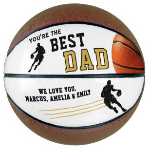 Beste Papa Speler Silhouet Vader Aandenken Basketbal