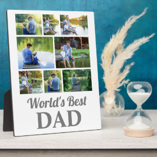 Beste Papa ter Wereld 8 Foto Collage Vaderdag Fotoplaat