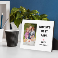 Beste Papa ter Wereld Aangepaste Familiefoto