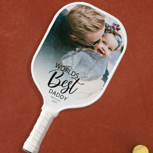 Beste Papa Ter Wereld Foto Pickleball Paddle
