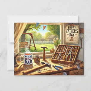 Beste papa ter wereld ,Happy Vaderdag Briefkaart