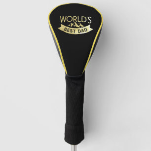 Beste Papa ter Wereld Zwart en Goud Golfheadcover