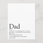Beste Papa, Vader, Daddy Definitie Ooit Briefkaart (Voorkant)