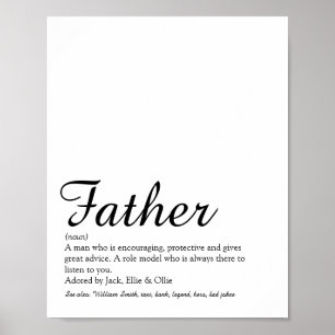 Beste Papa, Vader, Ooit Definitie Script Poster