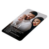 Beste Papa, Vader, Pappa Definitie Foto Magneet (Linkerzijde)