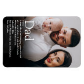 Beste Papa, Vader, Pappa Definitie Foto Magneet (Horizontaal)