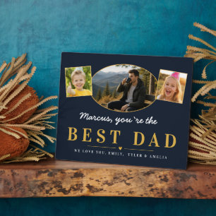 Beste Papa Vaderdag cadeau van kinderen foto Fotoplaat