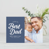 Beste Papa | Vaderdag Fotokaart Kaart (Staand voorkant)