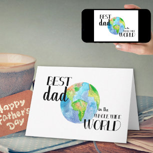Beste papa van de hele wereld Vaderdag Kaart