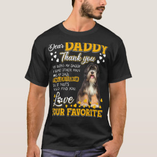 Beste papa van de Tibetaanse Terrier Bedankt voor T-shirt