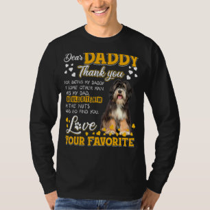 Beste papa van de Tibetaanse Terrier Bedankt voor T-shirt