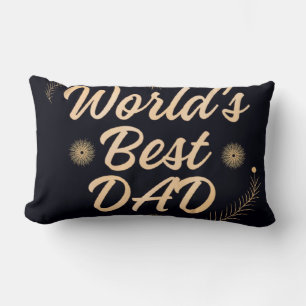 Beste Papa van de Wereld Eenvoudige Typografie Va Kussen