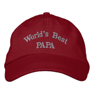 Beste Papa van de wereld Geborduurde Pet
