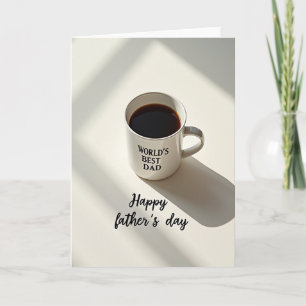 Beste Papa van de Wereld Koffiekaart Kaart