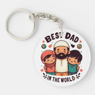 Beste papa van de wereld - Liefdevolle Moslim Vade Sleutelhanger