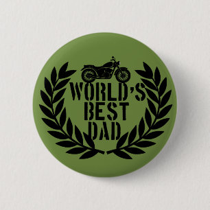Beste Papa van de Wereld  Ronde Button 5,7 Cm