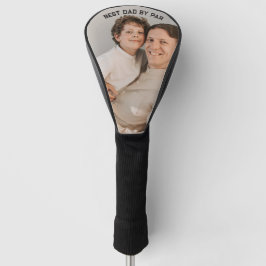 'Beste Papa Van Par' Aanpasbare Foto Humor Hart Golfheadcover