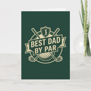 Beste papa van Par Happy Verjaardag Kaart