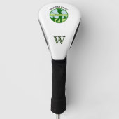 BESTE PAPA VAN PAR NAME AANGEPASTE MONOGRAM GOLFHEADCOVER (Voorkant)