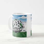 Beste Papa voetbal graffiti vaders dag Koffie Mok (Voorkant links)