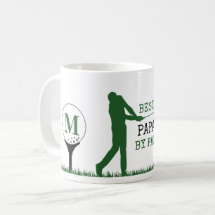 BESTE PAPA VOLGENS PAR Monogram Golfer Koffiemok
