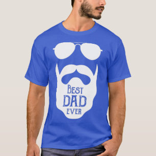 Beste papa voor mannen met baarden op mannen dag 1 t-shirt