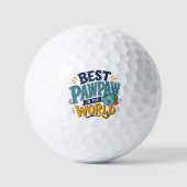 Beste Papaja ter Wereld Golfbal Golfballen (Voorkant)