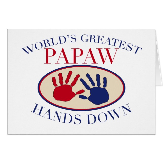 Beste Papaw Hands Down (Voorkant Horizontaal)