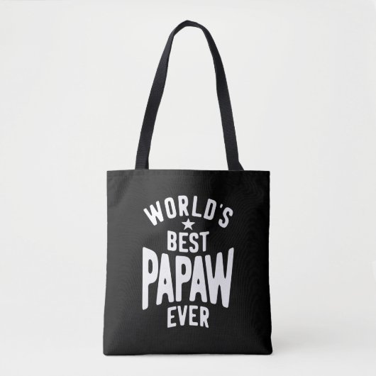 Beste Papaw van de wereld ooit | Vader Gift Draagtas (Voorkant)