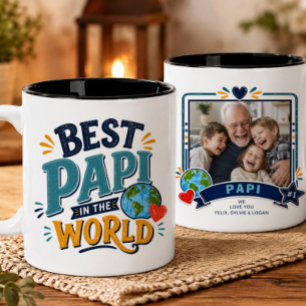 Beste Papi ter Wereld Foto Mok