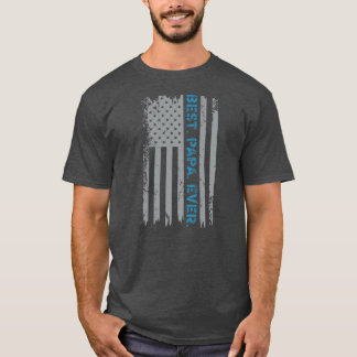 beste papieren ooit Amerikaanse vlag Vaderdag T-shirt