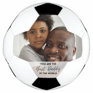 Beste pappa in de wereld Vaderdag foto  Voetbal