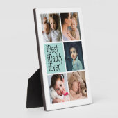 Beste pappie ooit fotocollage fotoplaat (Zijkant)