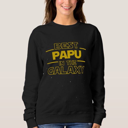 Beste Papu in de Galaxy Opa in het Grieks Grappig  Trui (Voorkant)